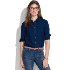 Madewell Indigo Denim Button-Down Shirt sz Small